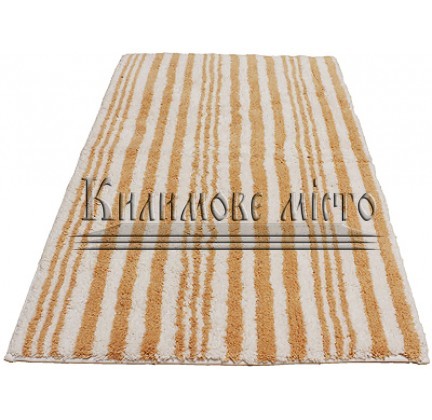 Carpet for bathroom Indian Handmade Strip RIS-BTH-5223 BEIGE - высокое качество по лучшей цене в Украине.
